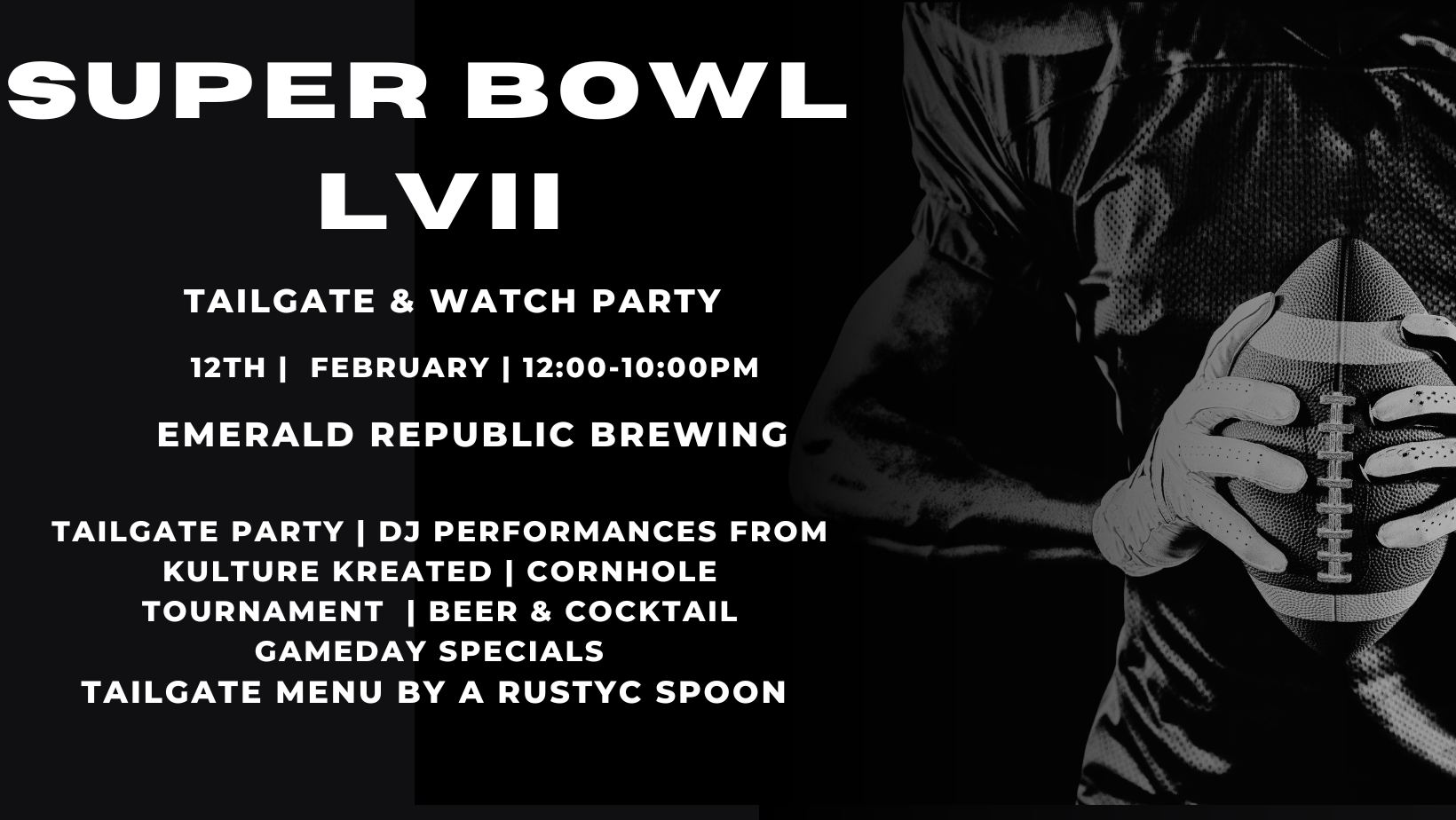 Super Bowl Tailgate and Watch Party - Emerald Republic Brewing